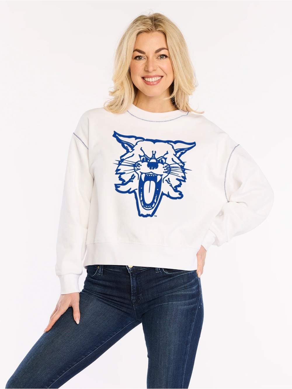 Stewart Simmons Kentucky Wildcats Embroidered Sweatshirt XS NWT